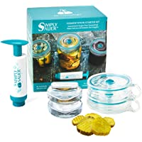 Fermentology Simply Sauer Kit de iniciación de fermentación – Se Adapta a tarros de Boca Ancha – Los Suministros…